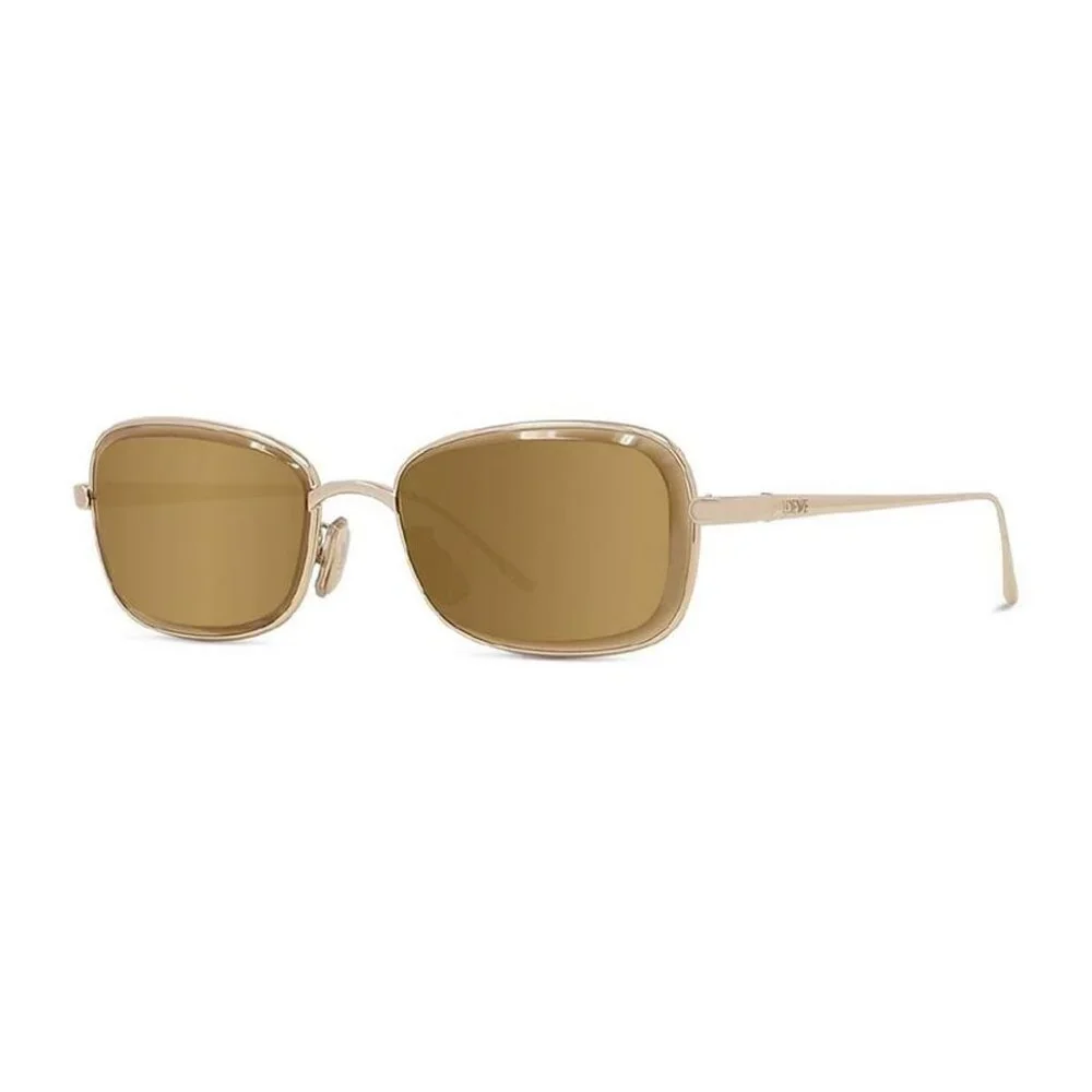 NEW LOEWE SUNGLASSES LW40159U 32G UNISEX YELLOW OVAL EYEWEAR